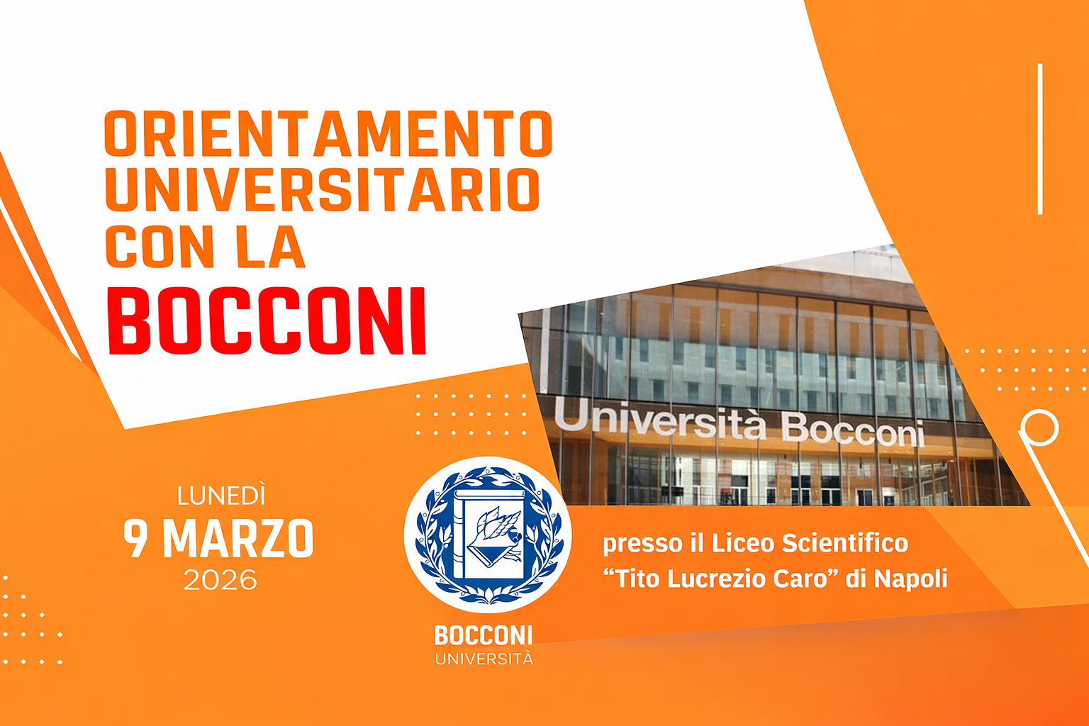 Orientamento Universitario con l'Università Bocconi